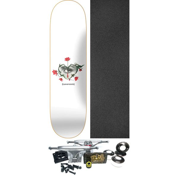 Lovesick Skateboards Tomorrows Teardrop Skateboard Deck - 8.37" x 32" - Complete Skateboard Bundle